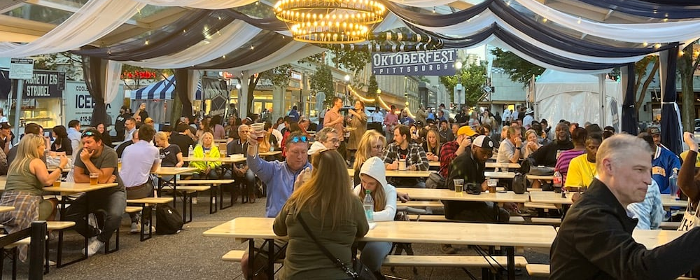 People at Oktoberfest