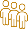 People Icon Icon with three people