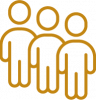 Icon with three people