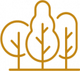 Icon with trees